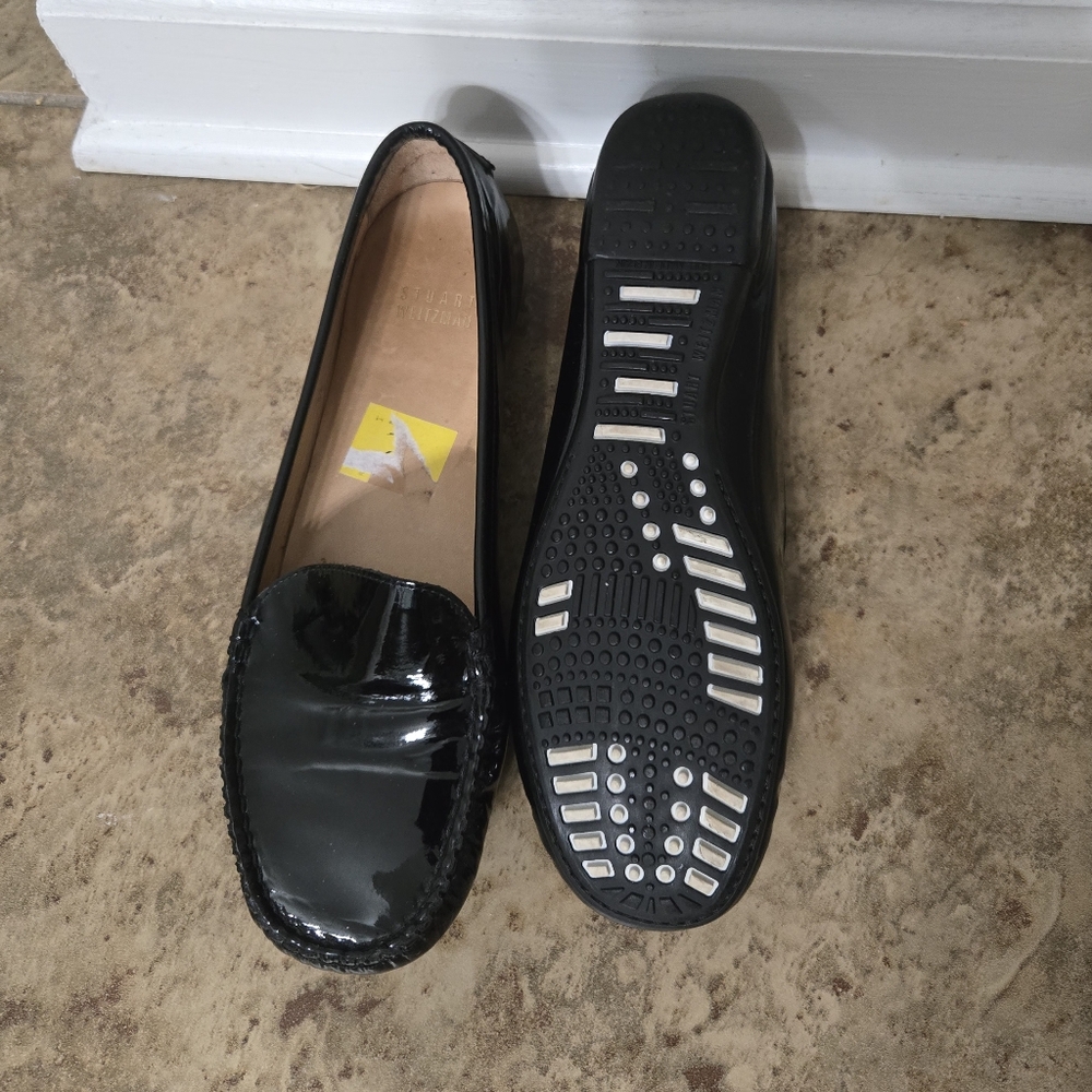 Stuart Weitzman Patent Leather Loafers Size 7 - Picture 4 of 9